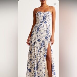 Abercrombie & Fitch Blue Floral Maxi Dress